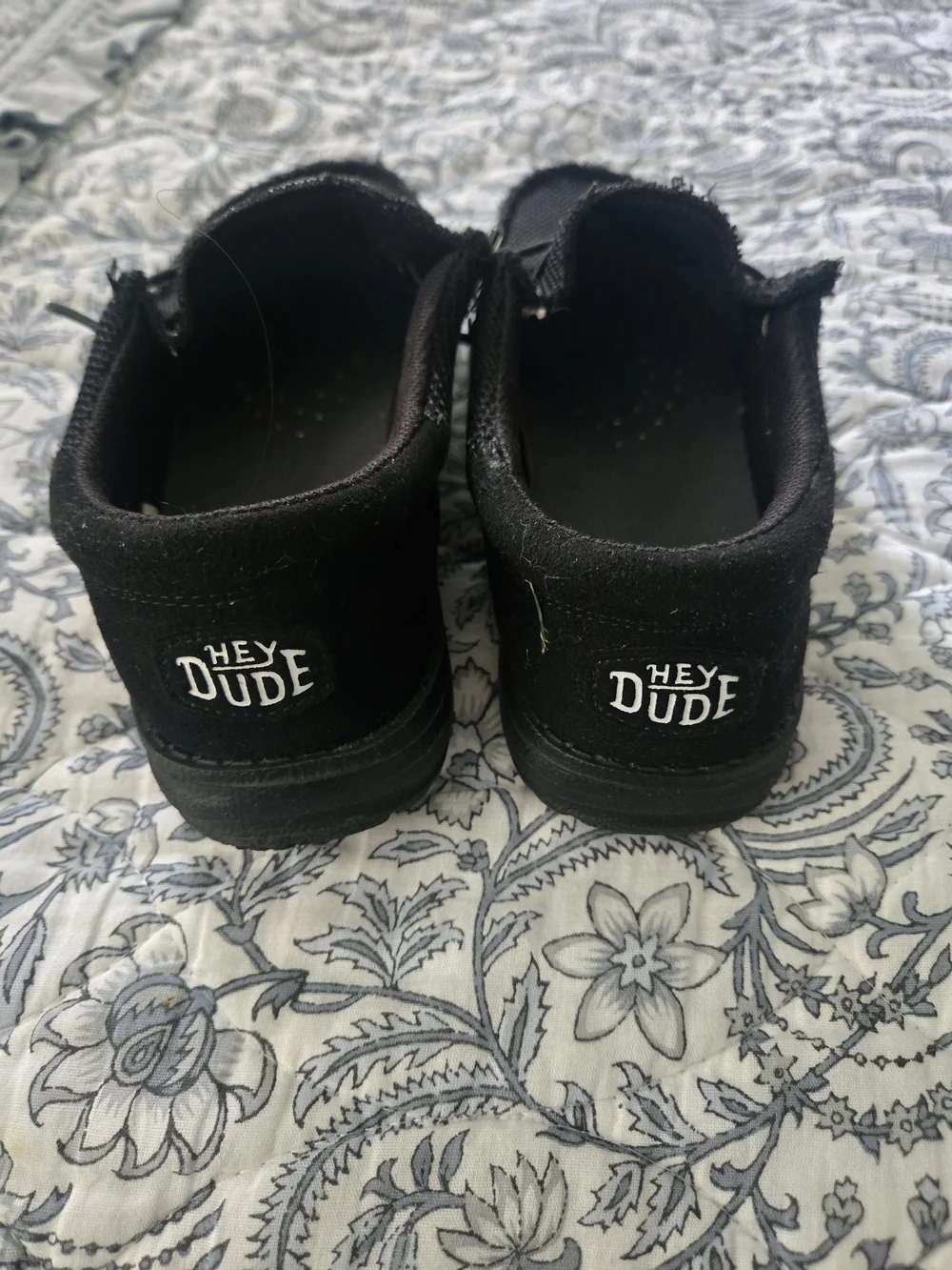 Hey Dude Kids Black Slip-On Casual Sneakers
